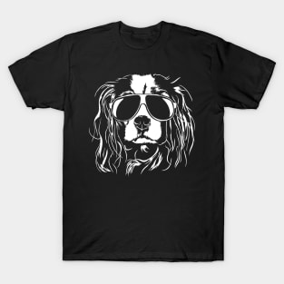 Cool Cavalier King Charles Spaniel with sunglasses T-Shirt